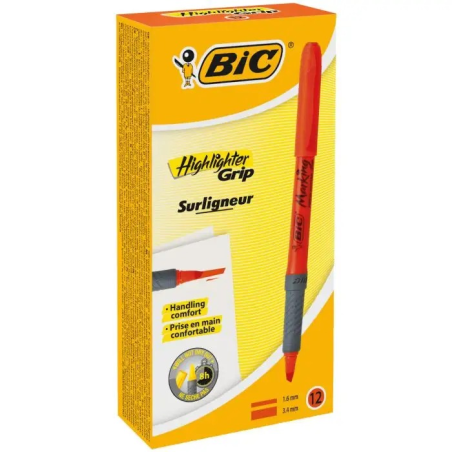 Surligneurs orange Bic x12