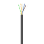 Câble réseau extérieur étanche Aisens RJ45 Cat.6 Utp Rigid Cca Awg23 - 100m - Couleur noire