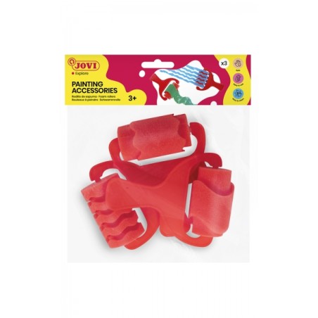 ✅ Jovi Sac à suspendre avec 3 grands rouleaux en mousse aux imprimés variés - Poignée résistante - Idéal p en stock