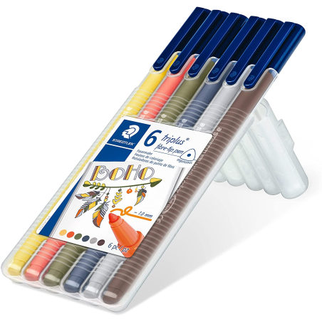 Staedtler Triplus Color 323 lot de 6 marqueurs pointe fine