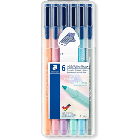 Staedtler Triplus Color 323 lot de 6 marqueurs pointe fine