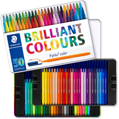 Staedtler Triplus Color 323 lot de 50 marqueurs pointe fine