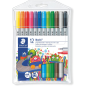 Staedtler Noris 320 lot de 12 marqueurs double pointe couleurs assorties