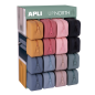 Apli Up North Exposant de 16 étuis rectangulaires en silicone - Fermeture éclair hydrofuge - Mesures 75x185x55mm - Couleurs