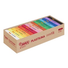 ✅ Jovi Présentoir de 15 Tablettes de Pâte à Modeler 350gr - Très Moulable - Ne Sèche Pas - Couleur Assortie en stock