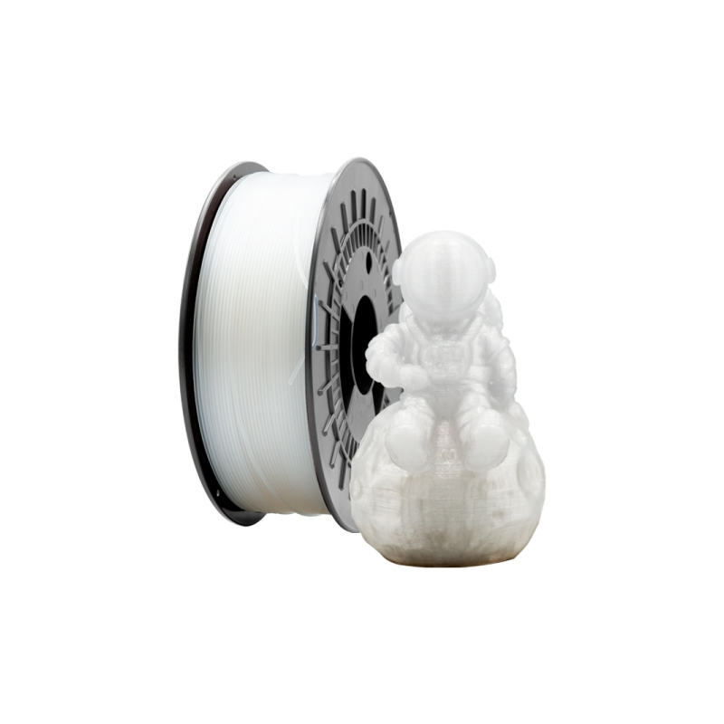 Filament PETG 3D - Diamètre 1.75mm - Bobine 1kg - Couleur Blanche