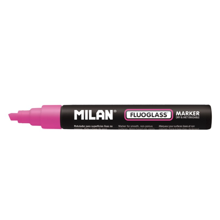 marqueur Milan Fluoglass pointe rose