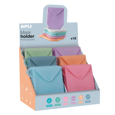 Présentoir porte-masque en silicone Apli - 140x110x1,5 mm - Texture do