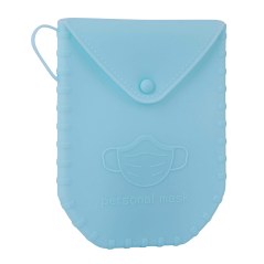 Présentoir porte-masque en silicone Apli - 140x110x1,5 mm - Texture douce - 18 couvercles de différentes couleurs - Fermeture à