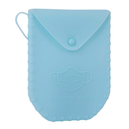 Présentoir porte-masque en silicone Apli - 140x110x1,5 mm - Texture douce - 18 couvercles de différentes couleurs - Fermeture à