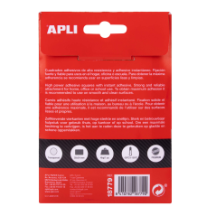 Apli Power Dots - 12 Unités - Ultra Adhésif Double Face - Adhésif Amovible - Blanc