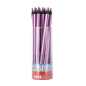 Apli Jumbo Metallic Lilac Metallic Pencils - Épaisseur triangulaire 5 mm - Lot de 18 unités - Idéal pour une meilleure tenue