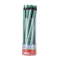 Apli Crayons Jumbo Métallisé Vert Métallisé - 5mm d'Épaisseur Triangulaire - Paquet de 18 - Améliore la Tenue