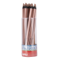 Apli Pencils Jumbo Metallic Bronze - Épaisseur triangulaire de 5 mm - 18 unités par paquet - Idéal pour une meilleure tenue et
