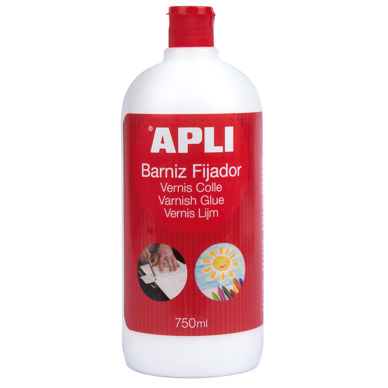 Apli Vernis Adhésif Brillant 750 ml - Protection Durable - Séchage Rapide - Résistant à l'eau - Transparent