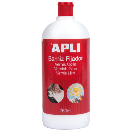 Apli Vernis Adhésif Brillant 750 ml - Protection Durable - Séchage Rapide - Résistant à l'eau - Transparent