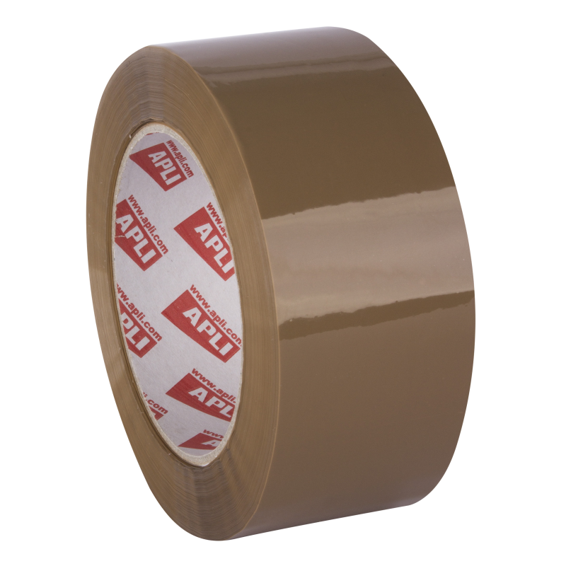 Apli Standard Joint Sans Bruit Pp Acrylique 48mm x 132m - Epaisseur 28 ?m - Résistant et Durable - Marron
