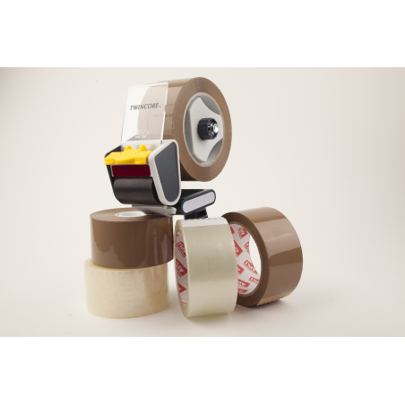 Apli Standard Joint Sans Bruit Pp Acrylique 48mm x 132m - Epaisseur 28 ?m - Résistant et Durable - Marron