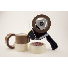 Apli Standard Joint Sans Bruit Pp Acrylique 48mm x 132m - Epaisseur 28 ?m - Résistant et Durable - Marron