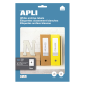 Apli White File Labels 190,0 x 61,0 mm 10 Feuilles