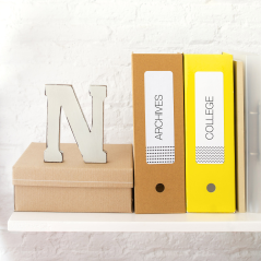 Apli White File Labels 190,0 x 61,0 mm 10 Feuilles