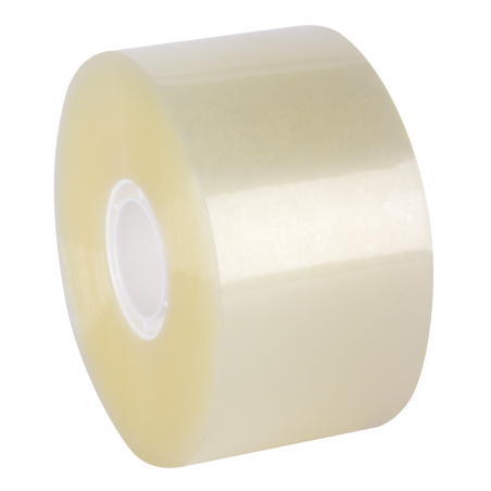 Apli Noiseless Compact Seal Pp Acrylique Transparent 50 mm x 132 m - Facile à couper - Adhésif puissant - Résistant à la