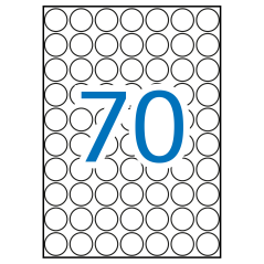 Apli Labels A5 Bleu Ø 19.0mm 8 Feuilles