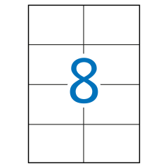 Apli Extra Strong White Labels 105,0 x 74,0 mm 100 feuilles