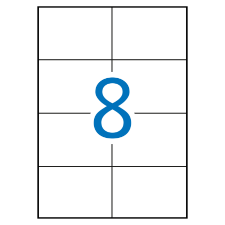 Apli Extra Strong White Labels 105,0 x 74,0 mm 100 feuilles