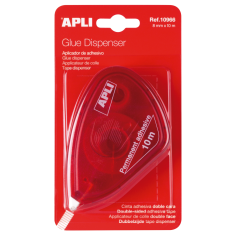 Applicateur d'adhésif double face Apli 8 mm x 10 m - Facile à utiliser - Adhésif puissant - Idéal pour les travaux manuels et
