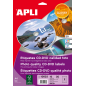 Apli Permanent CD/DVD Labels Mega Glossy Size 10 Feuilles d'encre