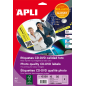Apli Permanent CD/DVD Labels Mega Glossy Size 10 Feuilles L/C