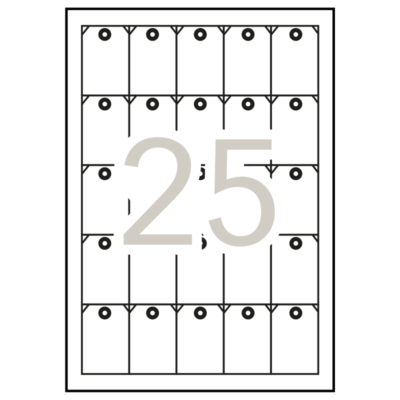 Étiquettes volantes imprimables Apli 36 x 53 mm 10 feuilles