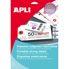 Étiquettes volantes imprimables Apli 36 x 53 mm 10 feuilles