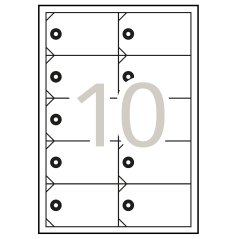 Étiquettes volantes imprimables Apli 98 x 57 mm 10 feuilles