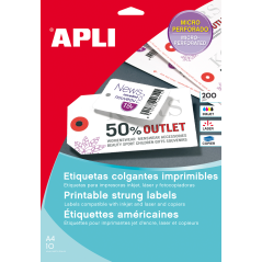 Étiquettes volantes imprimables Apli 98 x 57 mm 10 feuilles