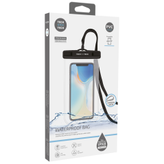 ✅ Coque Étanche TechOneTech pour Smartphone jusqu'à 7" - Avec Pendentif - Résistance IPX8 - Fabriqué en PVC en stock