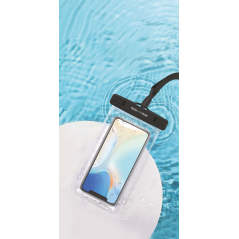 ✅ Coque Étanche TechOneTech pour Smartphone jusqu'à 7" - Avec Pendentif - Résistance IPX8 - Fabriqué en PVC en stock