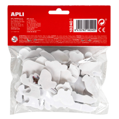 LOT de 5 Apli Shapes Goma Eva Adhésif Animaux de la Ferme 40U - Facile à Coller - Designs Variés - Idéal pour l'Artisanat