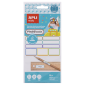Étiquettes laminées assorties Apli - Trois tailles : 46,5 x 10 mm (14), 30,5 x 19 mm (3), 30,6 x 11 mm (18) - Haute qualité et