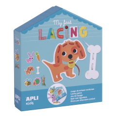 Apli Myfirstlacing - Jeu d'enfilage pour enfants - Favorise la motricité fine et la coordination œil-main - Comprend des lacets