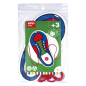 Jeu d'apprentissage Apli pour attacher des chaussures - Gabarit en plastique en forme de chaussure 100x210mm - Développe les