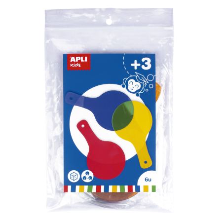 Palettes Translucides Apli pour Mélanger les Couleurs - Taille 80x140mm - Idéales pour les Ecoles et les Ateliers pour Enfants