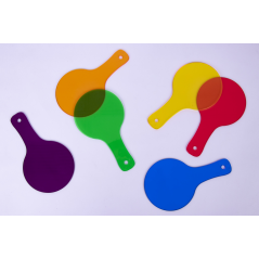Palettes Translucides Apli pour Mélanger les Couleurs - Taille 80x140mm - Idéales pour les Ecoles et les Ateliers pour Enfants