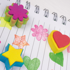 LOT de 5 Tampons en caoutchouc Apli Mini Eva - 10 U - Idéal pour l'artisanat et la décoration