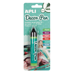 stylo gel vert effet 3D