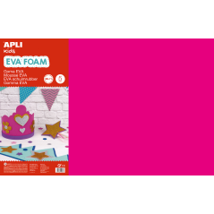 Apli Goma Eva Fuchsia 600x400 - 5 Feuilles de Grand Format Flexible