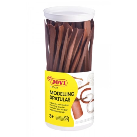 ✅ Jovi Pot de 45 Modeleurs en Plastique - 5 Modèles - Outils pour Argile, Boue et Pâte à Modeler - Accessoire en stock