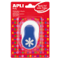 Apli Snowflake Punch - Figure 25,4 mm - Perce le papier, le carton, le carton et le caoutchouc Eva jusqu'à 2 mm - Reste le