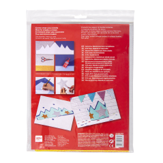 Serviette Apli Goma Eva - Format A4 - 4 Feuilles - Couleurs Rouge, Vert, Jaune et Bleu